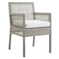 Modway Aura Outdoor Patio Wicker Rattan Dining Armchair FredCo
