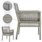 Modway Aura Outdoor Patio Wicker Rattan Dining Armchair FredCo