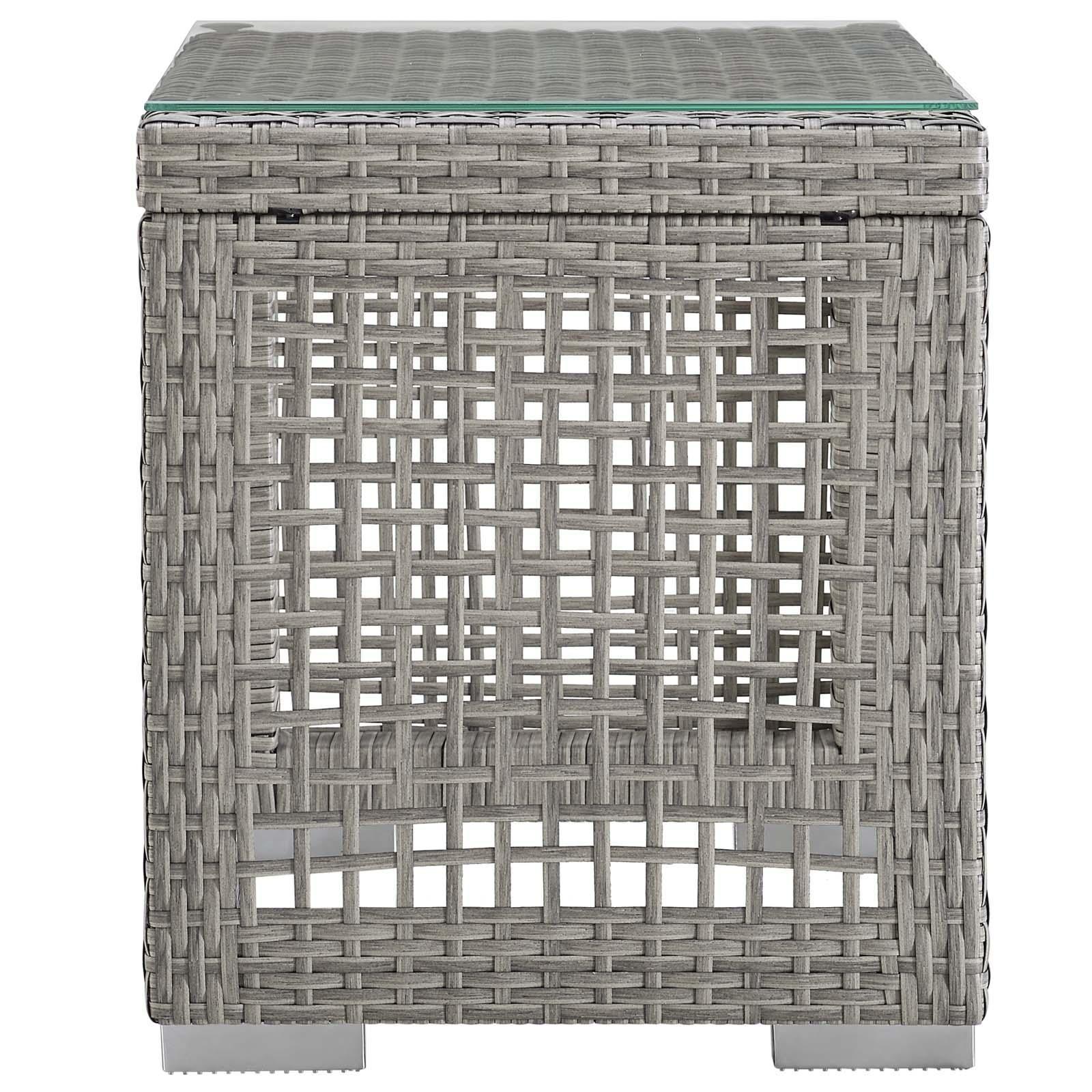 Modway Aura Outdoor Patio Wicker Rattan Side Table FredCo