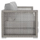 Modway Aura Outdoor Patio Wicker Rattan Sofa FredCo