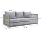Modway Aura Outdoor Patio Wicker Rattan Sofa FredCo