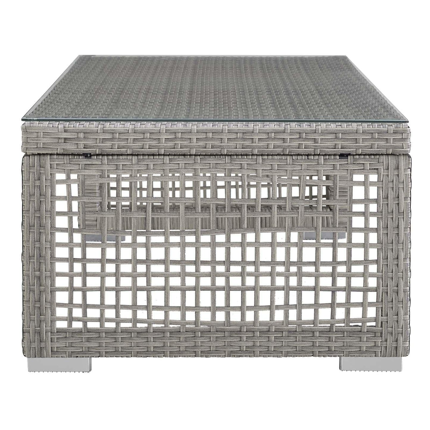 Modway Aura Rattan Outdoor Patio Coffee Table FredCo