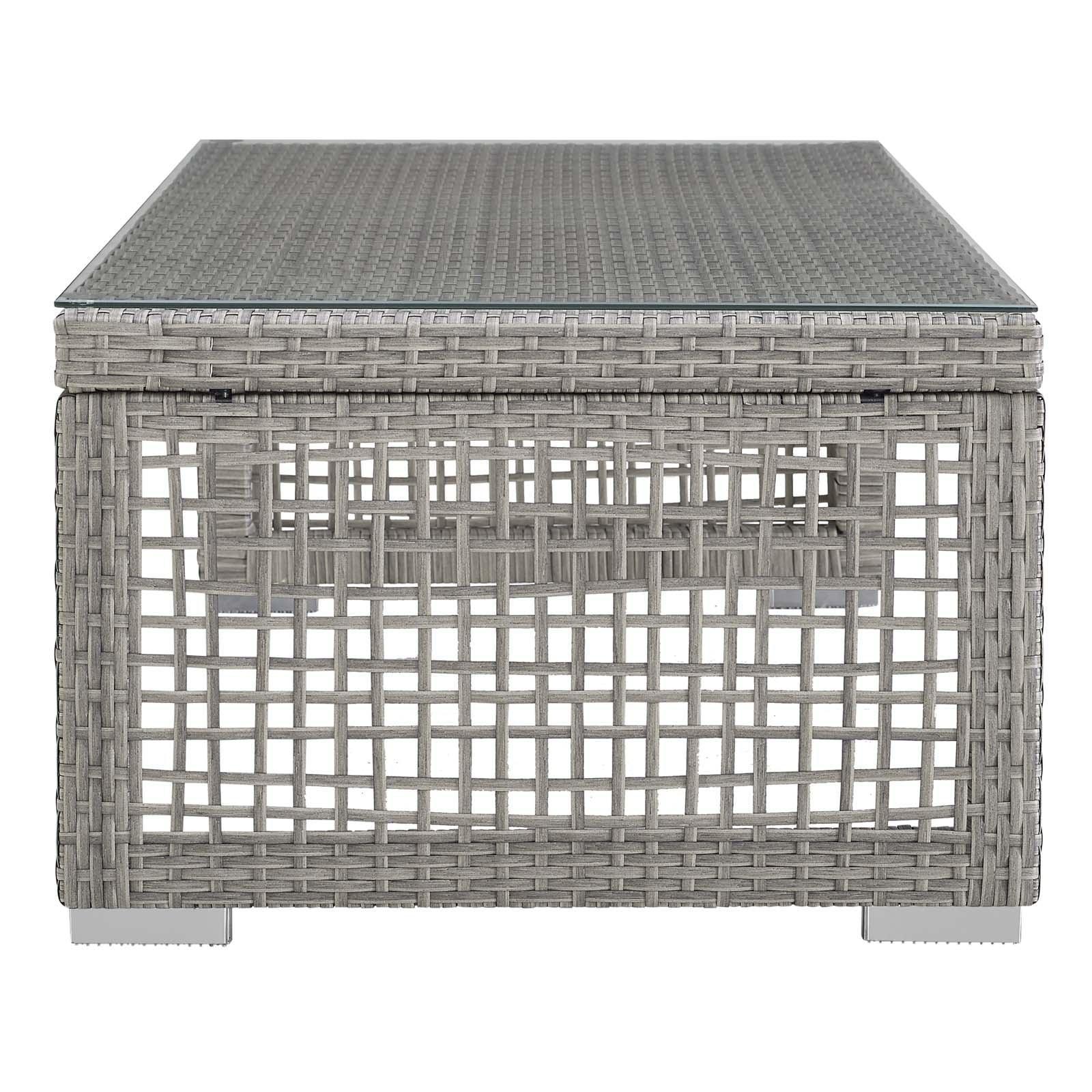 Modway Aura Rattan Outdoor Patio Coffee Table FredCo