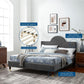 Modway Aurora Performance Velvet Full Bed FredCo