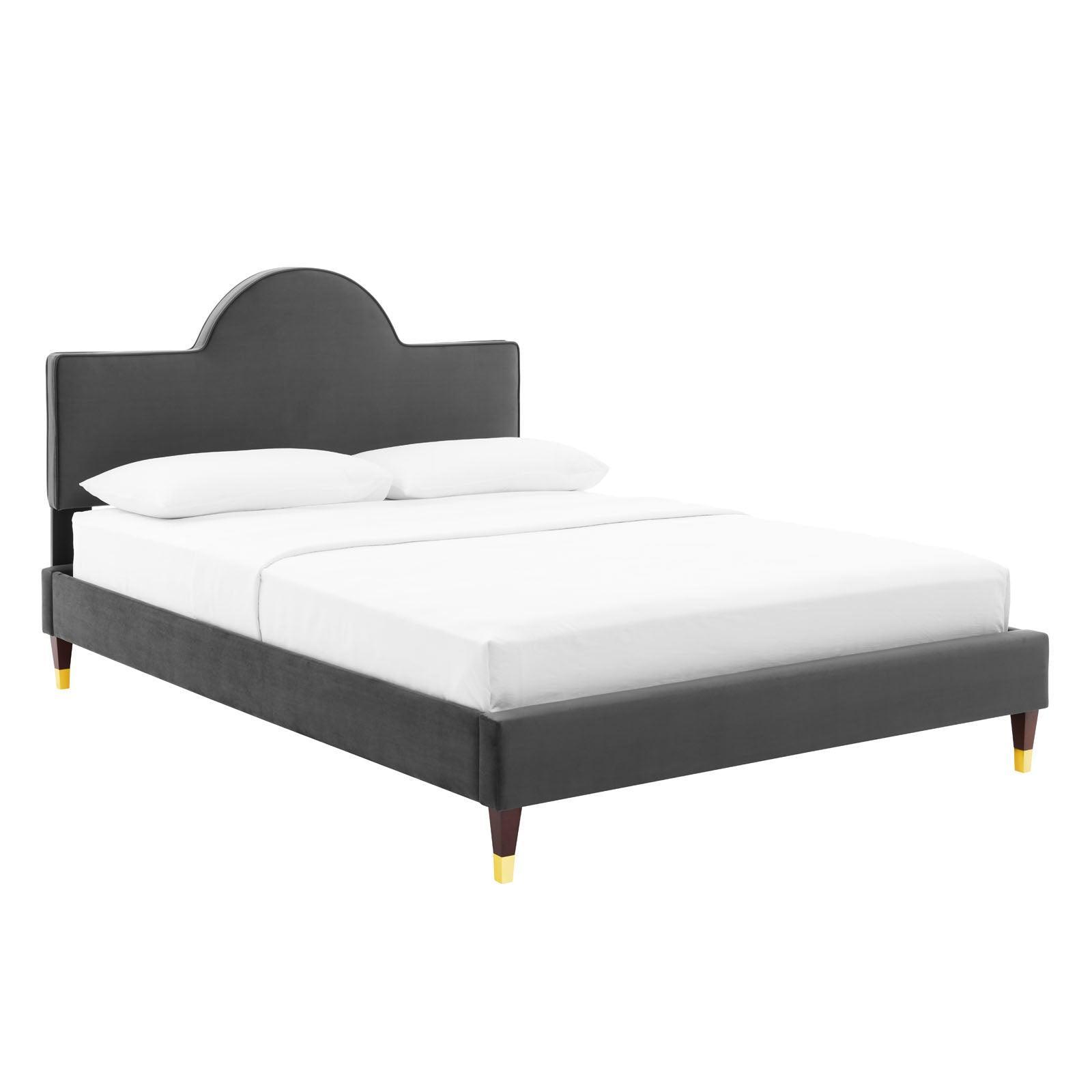 Modway Aurora Performance Velvet Twin Bed FredCo