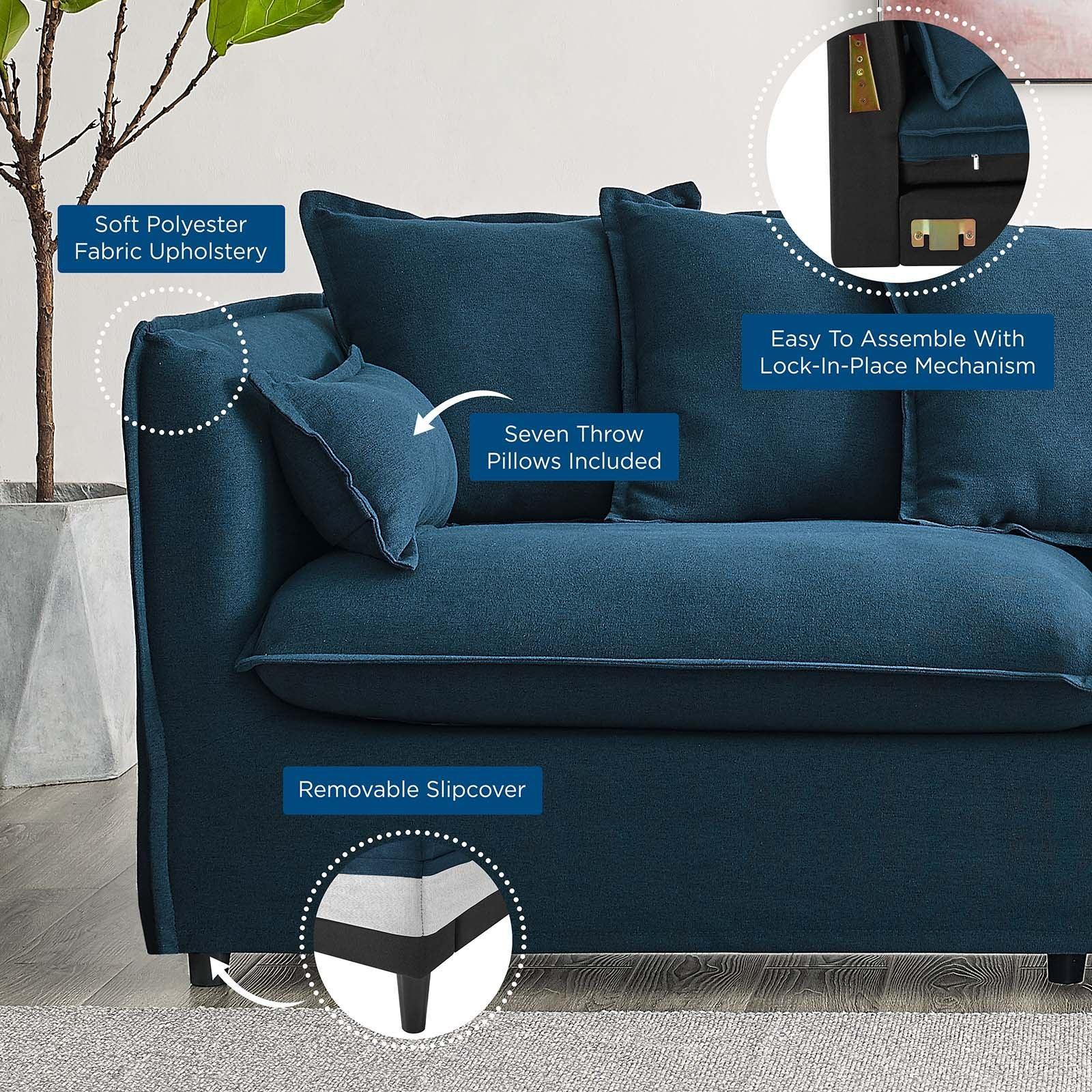 Modway Avalon Slipcover Fabric Sofa FredCo