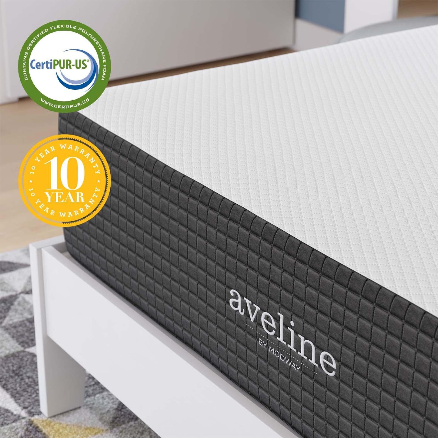 Modway Aveline 12" Memory Foam Full Mattress FredCo