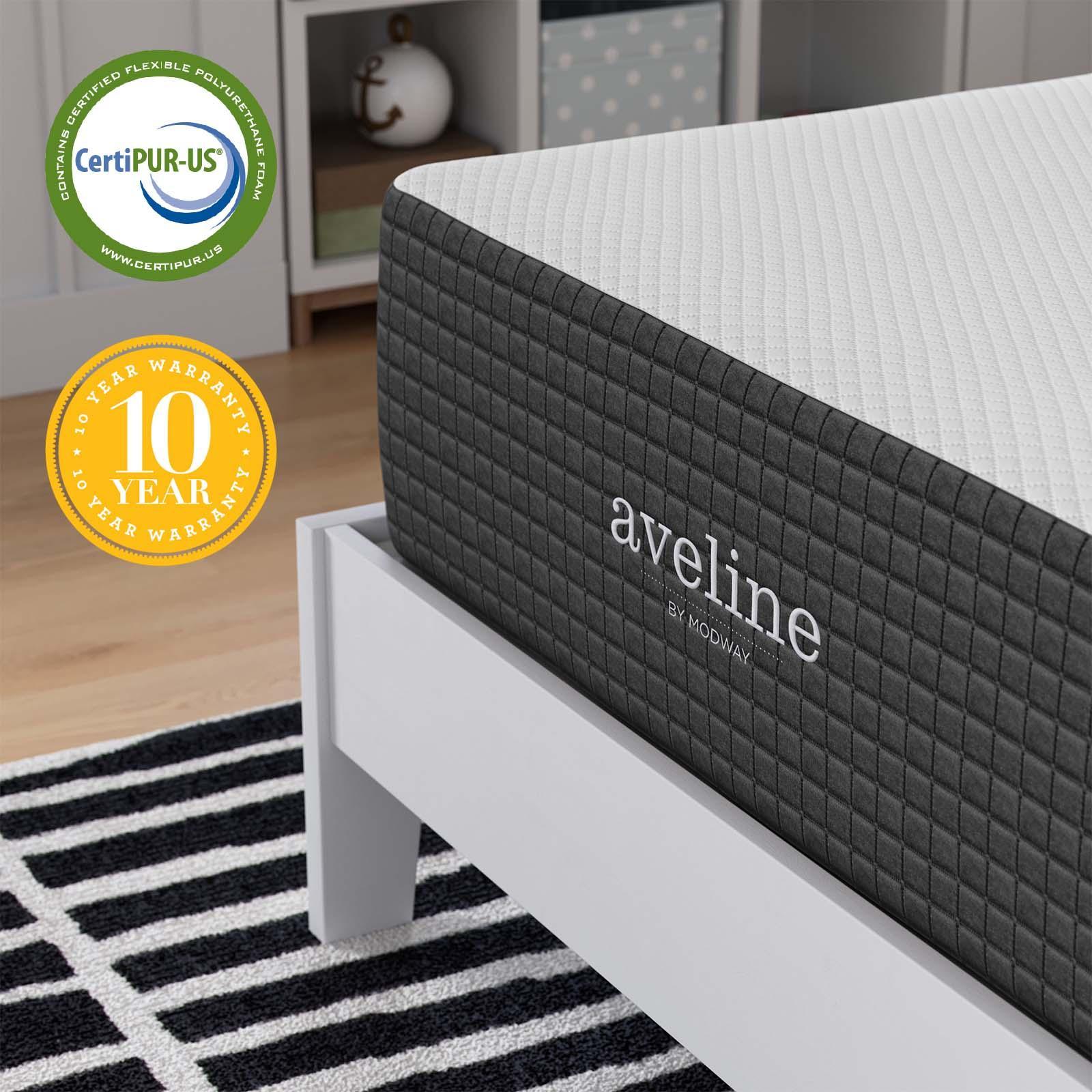 Modway Aveline 12" Memory Foam Twin Mattress FredCo