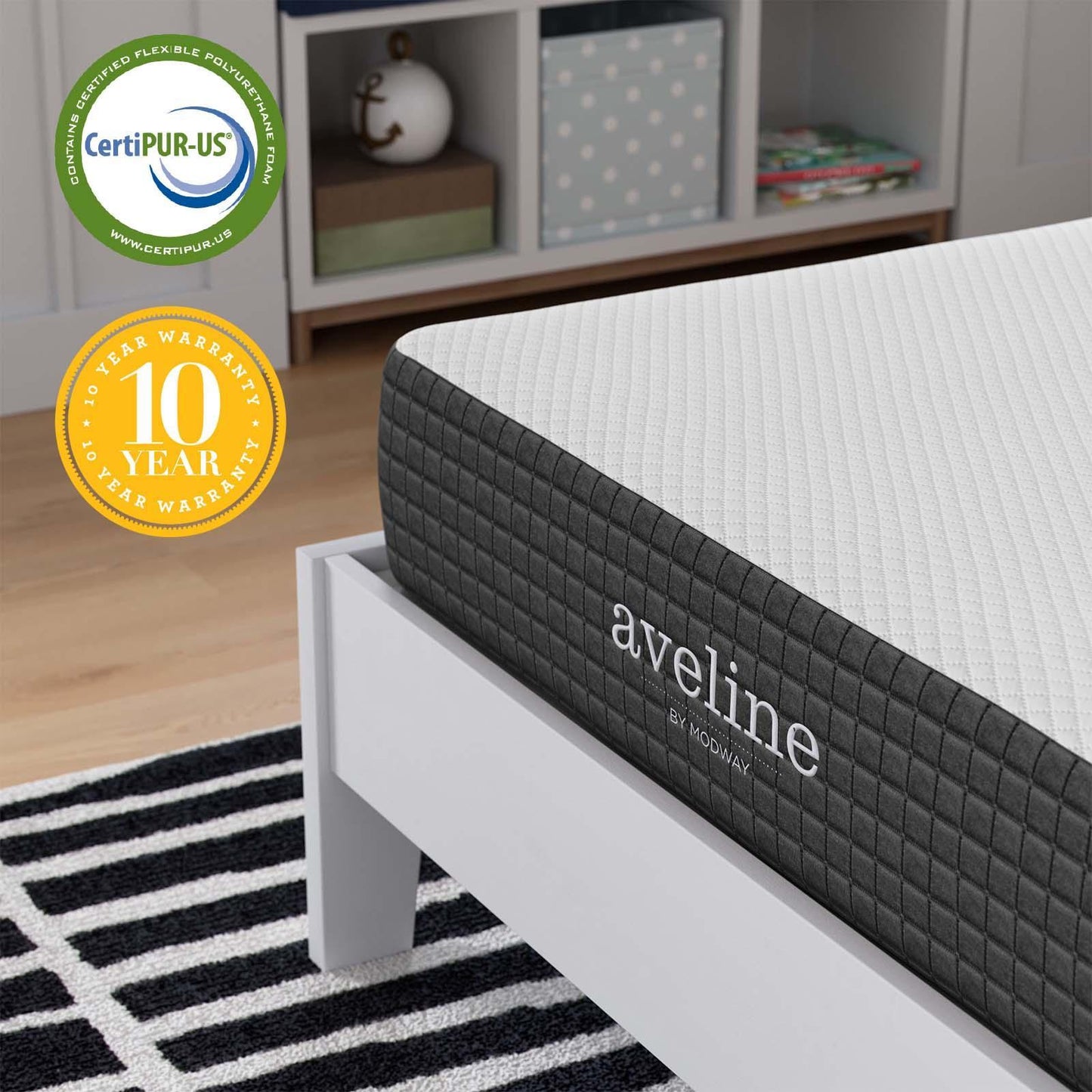 Modway Aveline 8" Twin XL Mattress, MOD-7107 FredCo