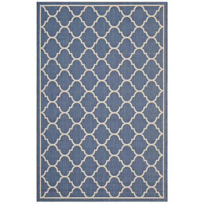 Modway Avena Moroccan Quatrefoil Trellis Indoor and Outdoor Area Rug FredCo