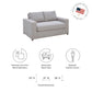 Modway Avendale Linen Blend Loveseat FredCo