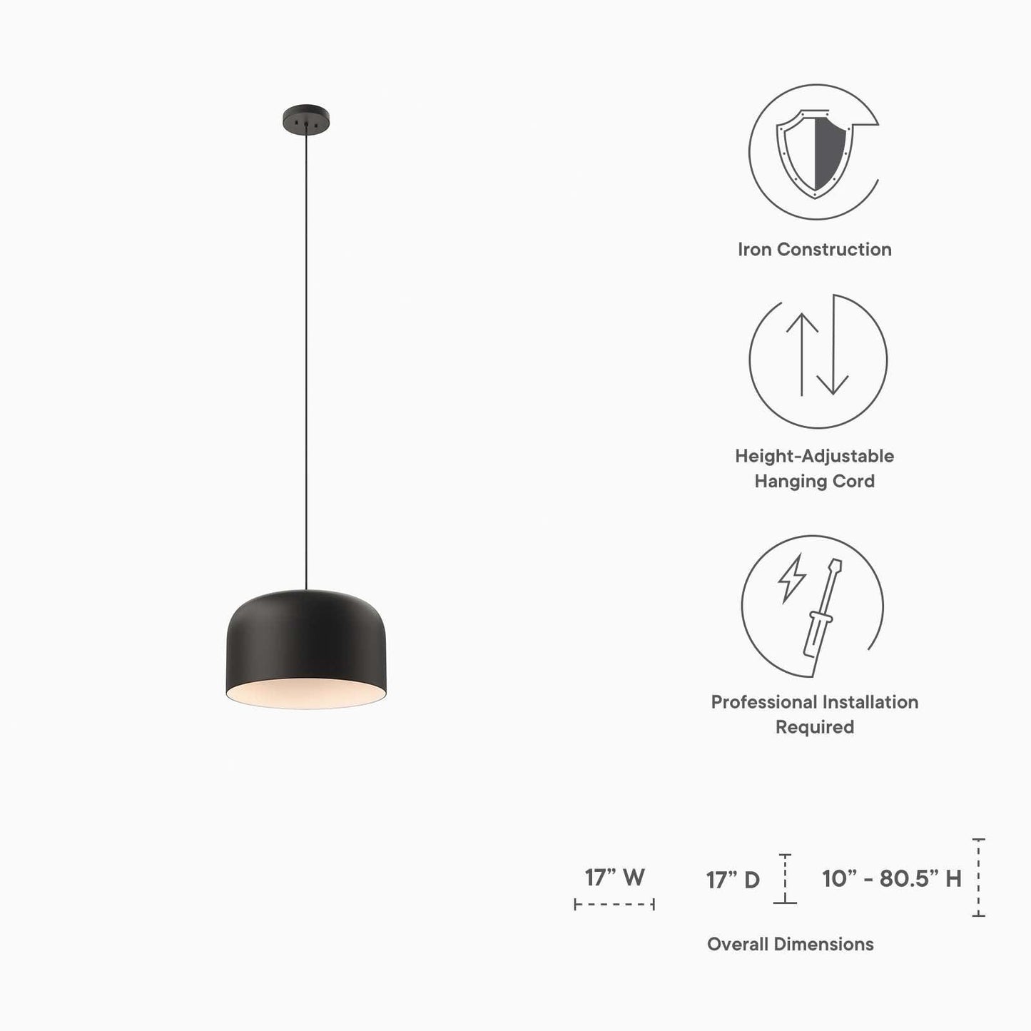 Modway Avenue 1-Light Pendant Light FredCo