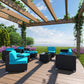 Modway Avia 10 Piece Outdoor Patio Sectional Set FredCo