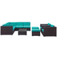 Modway Avia 10 Piece Outdoor Patio Sectional Set FredCo