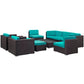 Modway Avia 10 Piece Outdoor Patio Sectional Set FredCo