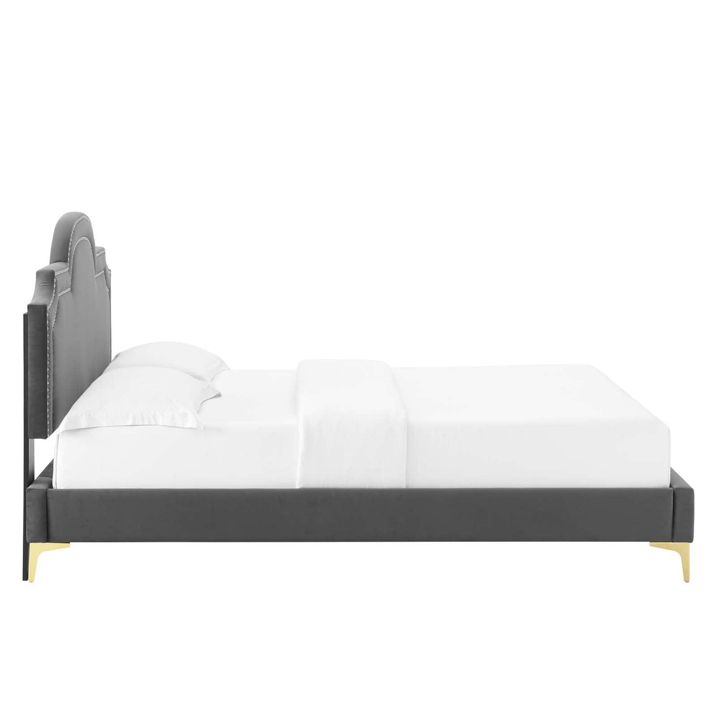 Modway Aviana Performance Velvet King Bed FredCo