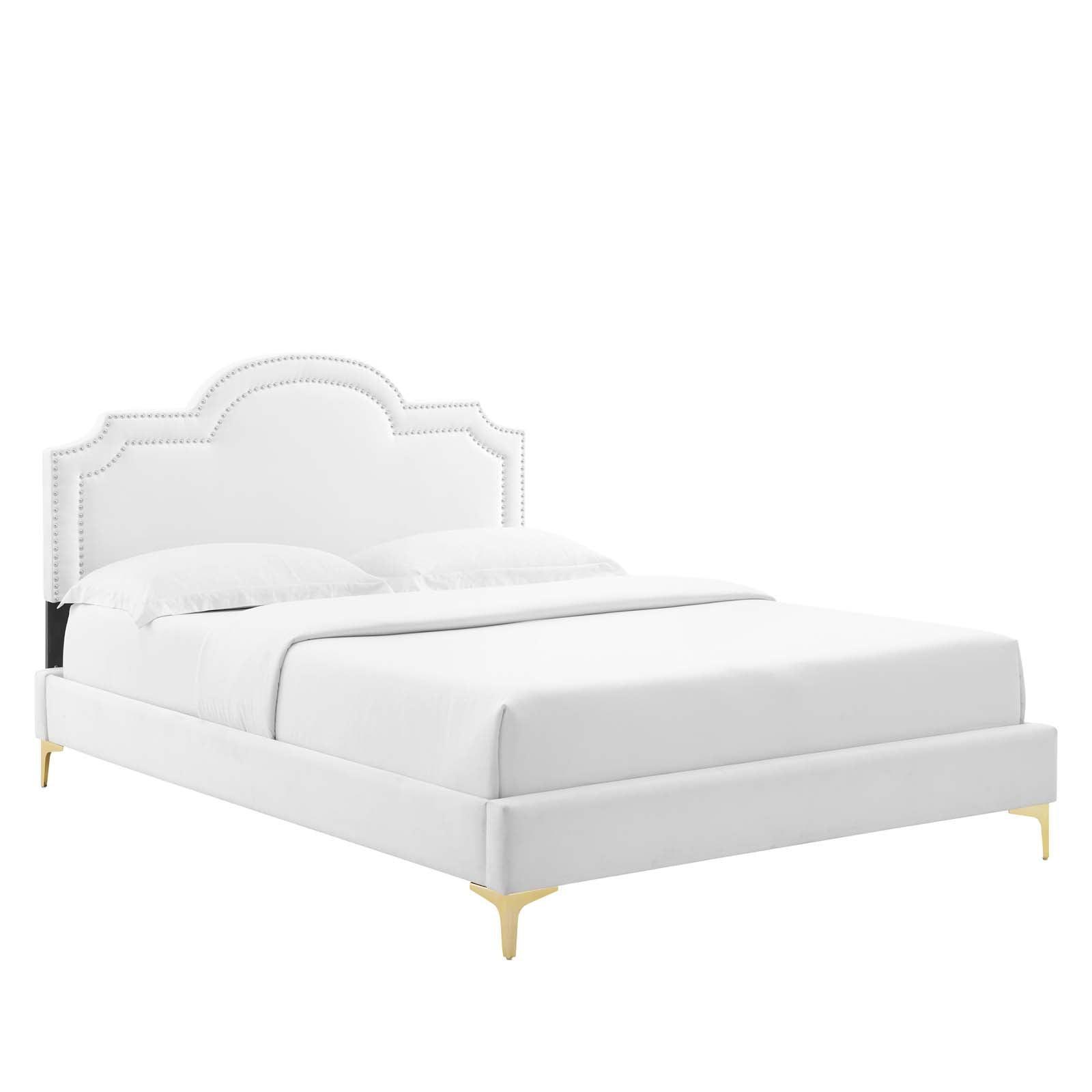 Modway Aviana Performance Velvet Twin Bed FredCo