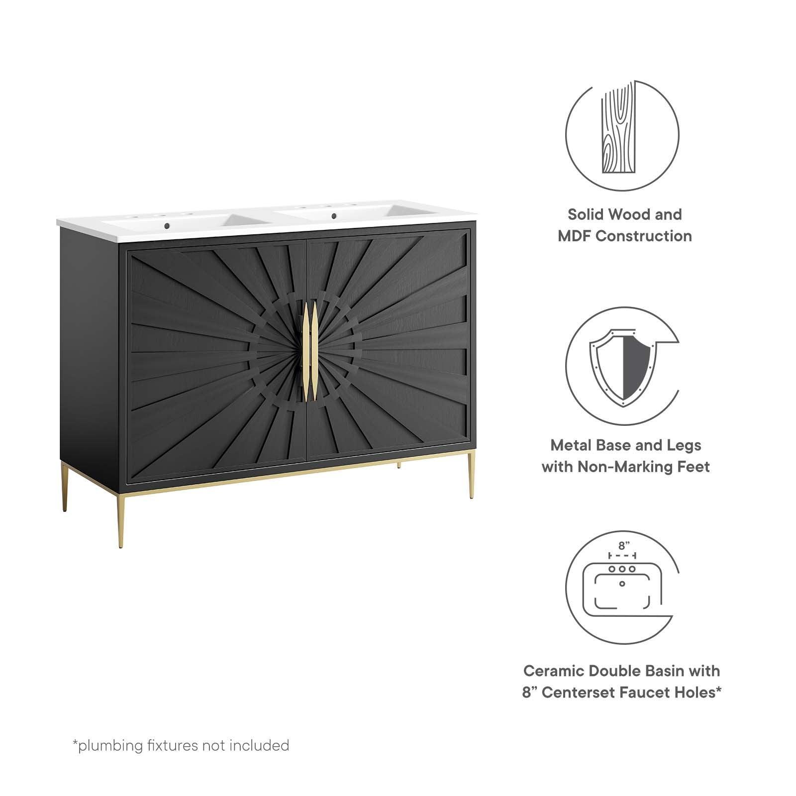 Modway Awaken 48" Double Sink Bathroom Vanity FredCo