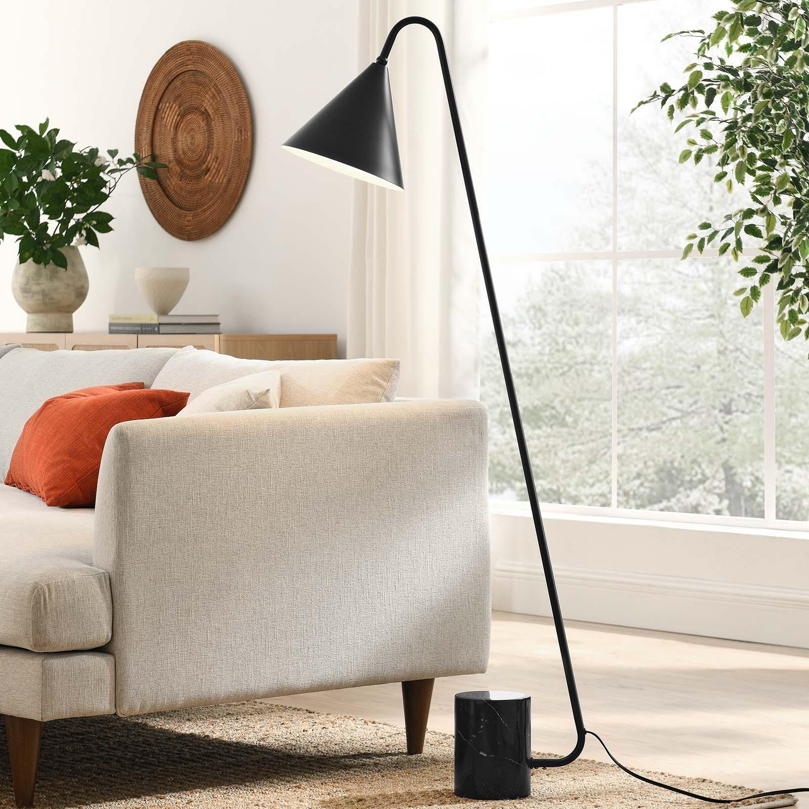 Modway Ayla Marble Base Floor Lamp FredCo