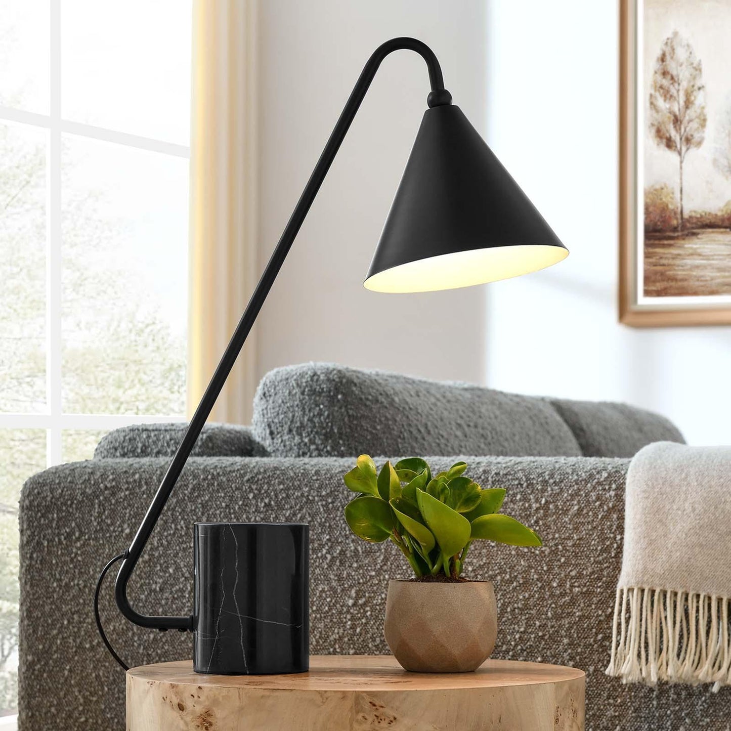 Modway Ayla Marble Base Table Lamp FredCo
