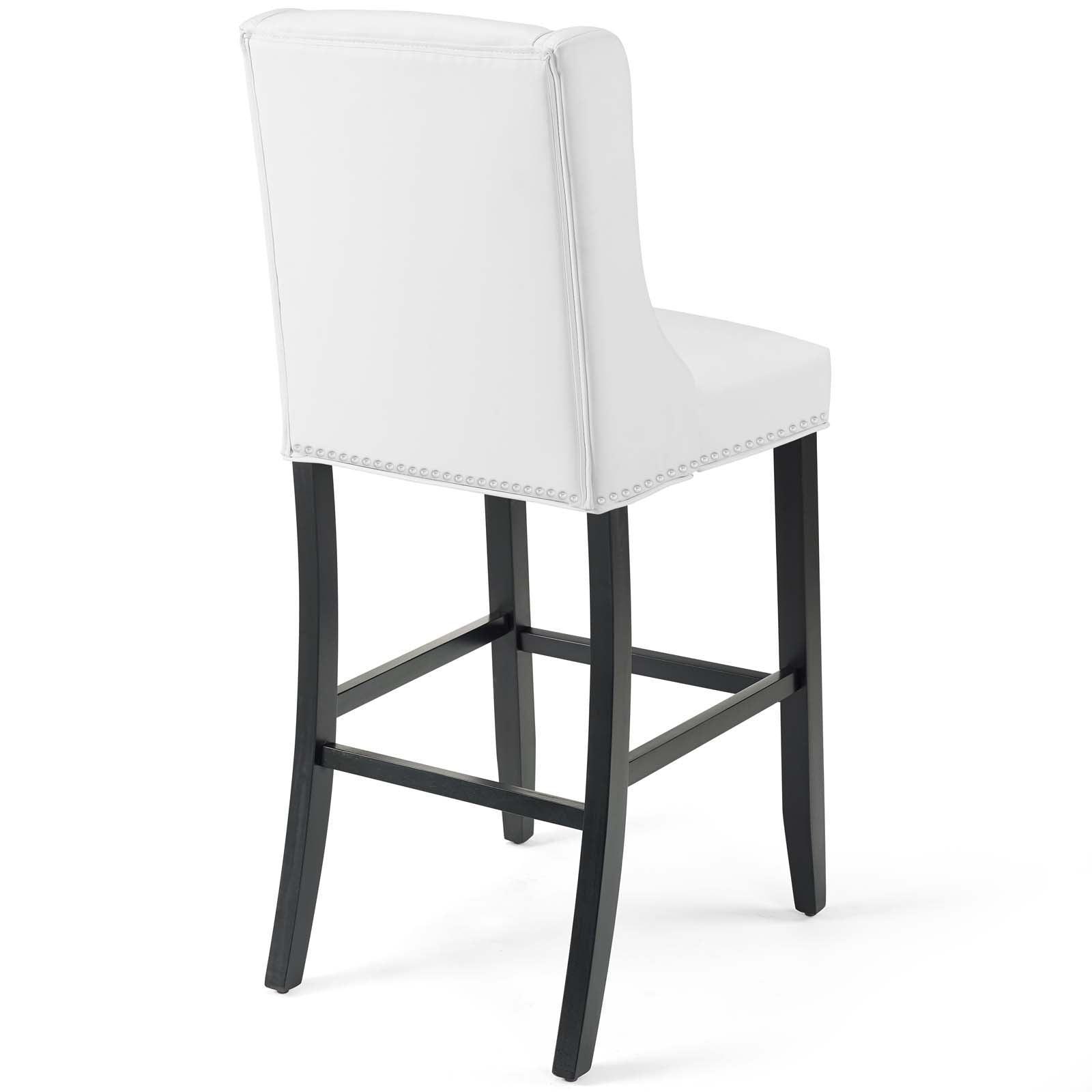 Modway Baron Bar Stool Faux Leather Set of 2 FredCo