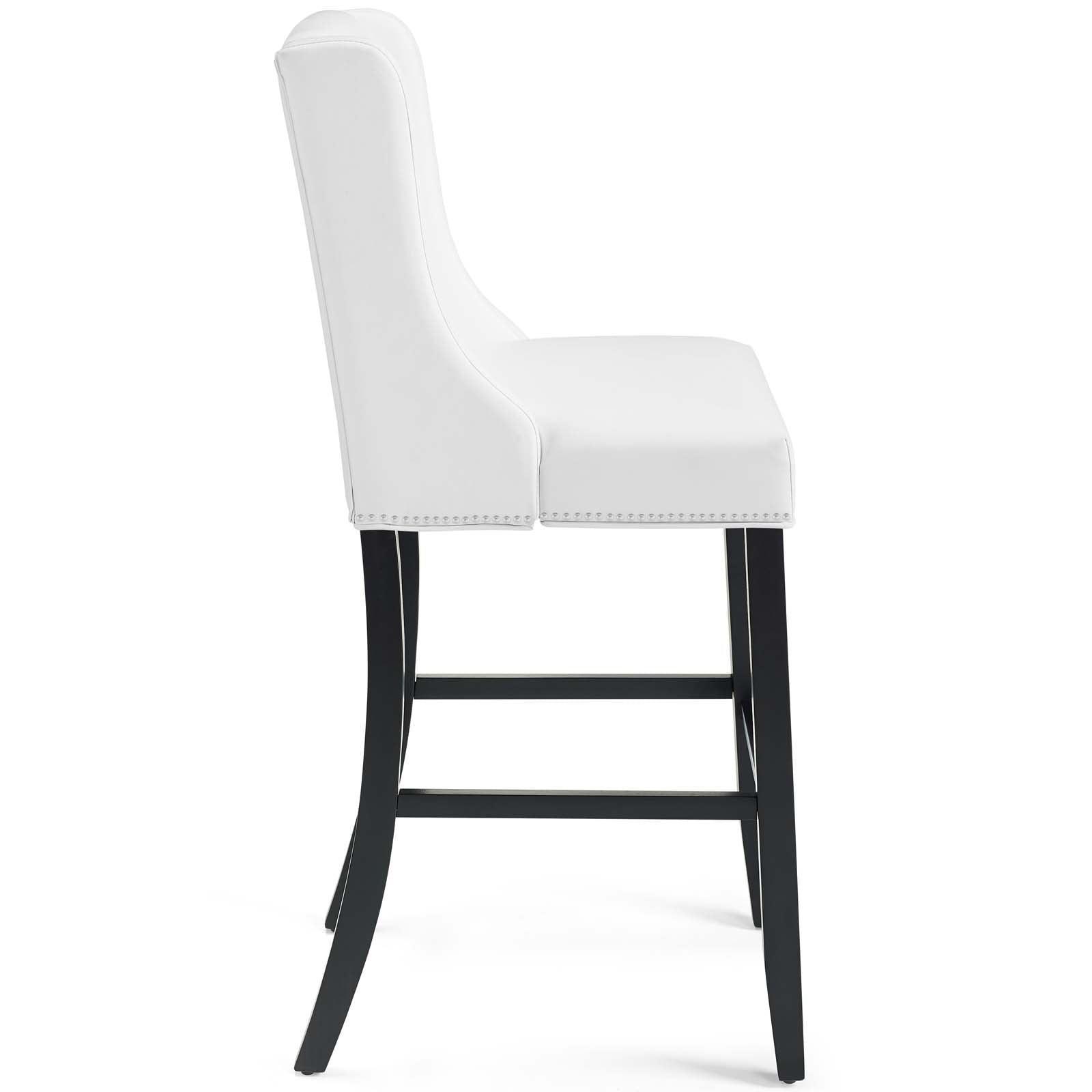Modway Baron Bar Stool Faux Leather Set of 2 FredCo