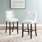 Modway Baron Bar Stool Faux Leather Set of 2 FredCo