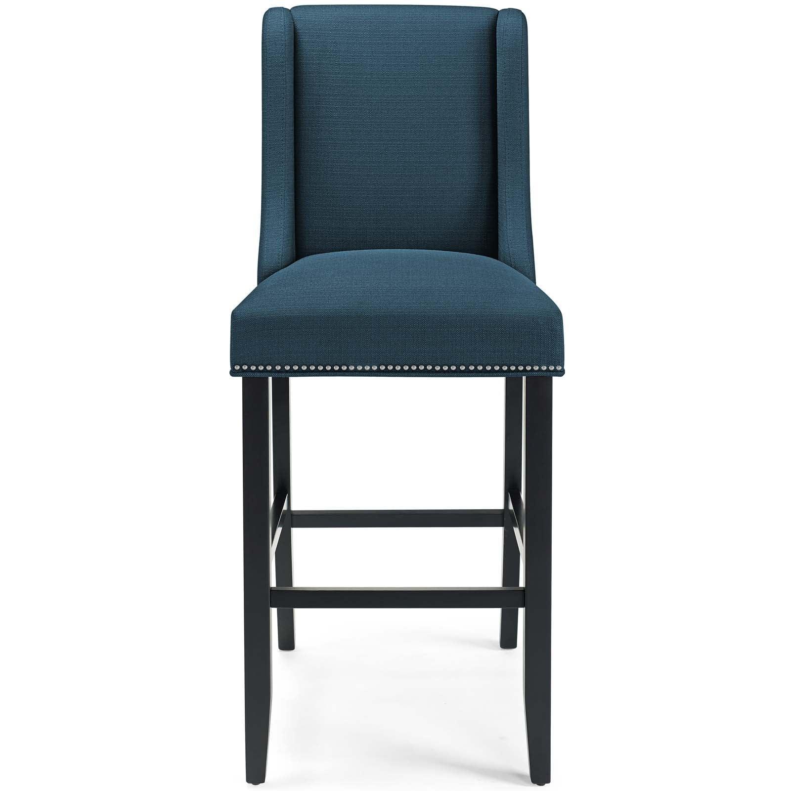 Modway Baron Bar Stool Upholstered Fabric Set of 2 FredCo