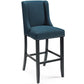 Modway Baron Bar Stool Upholstered Fabric Set of 2 FredCo