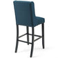 Modway Baron Bar Stool Upholstered Fabric Set of 2 FredCo