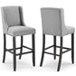 Modway Baron Bar Stool Upholstered Fabric Set of 2 FredCo