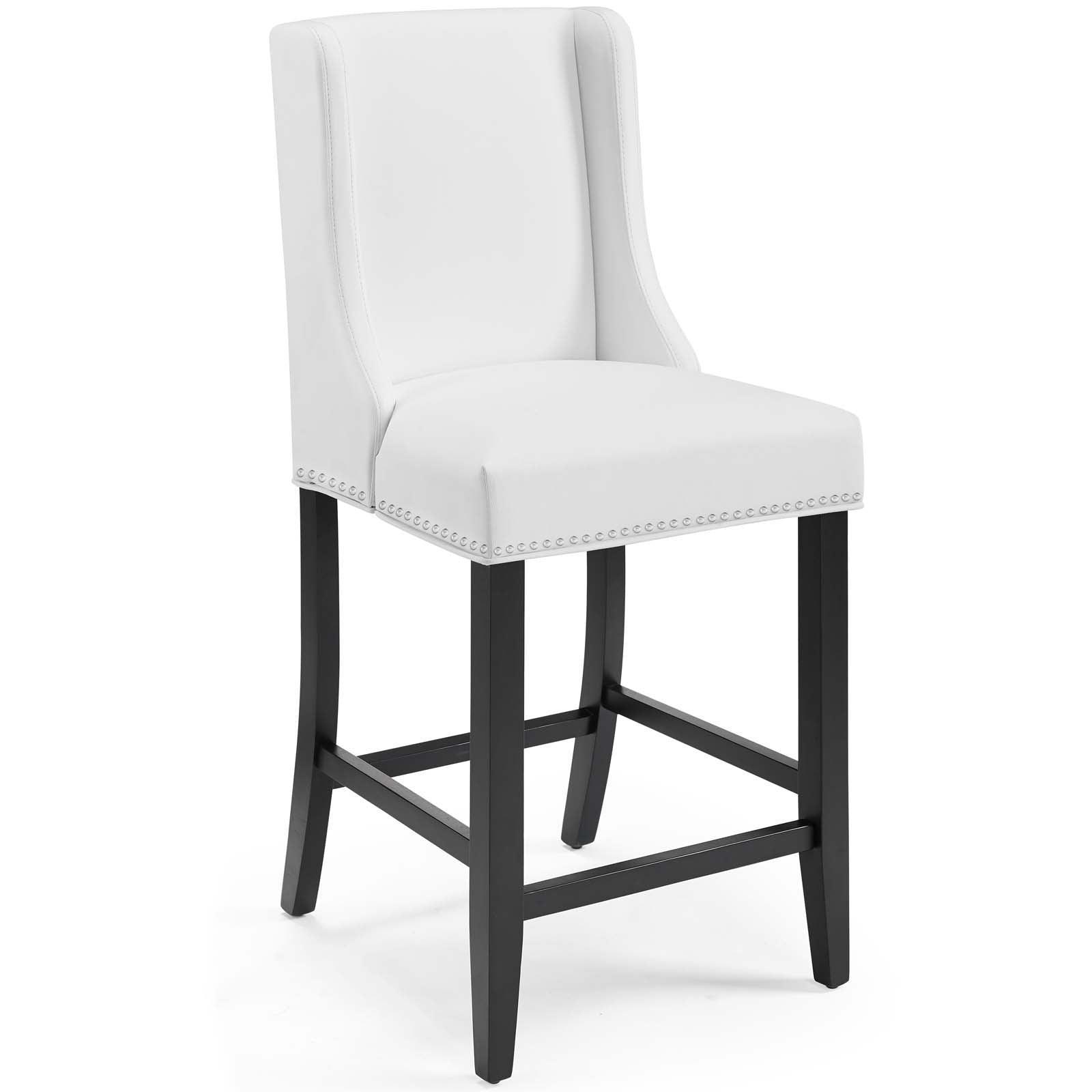 Modway Baron Counter Stool Faux Leather Set of 2 FredCo