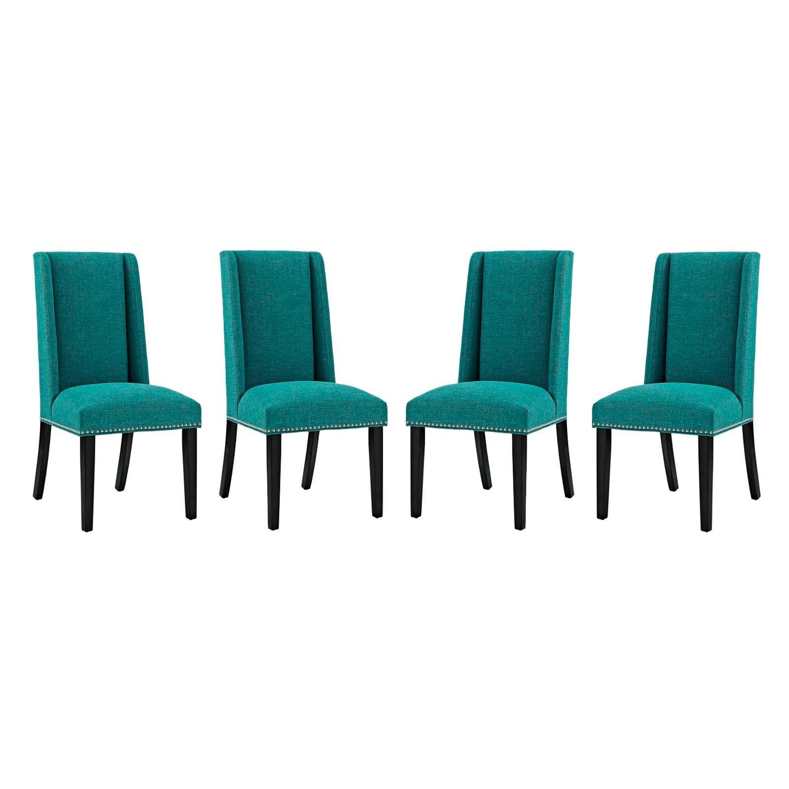 Modway Baron Dining Chair Fabric Set of 4 FredCo