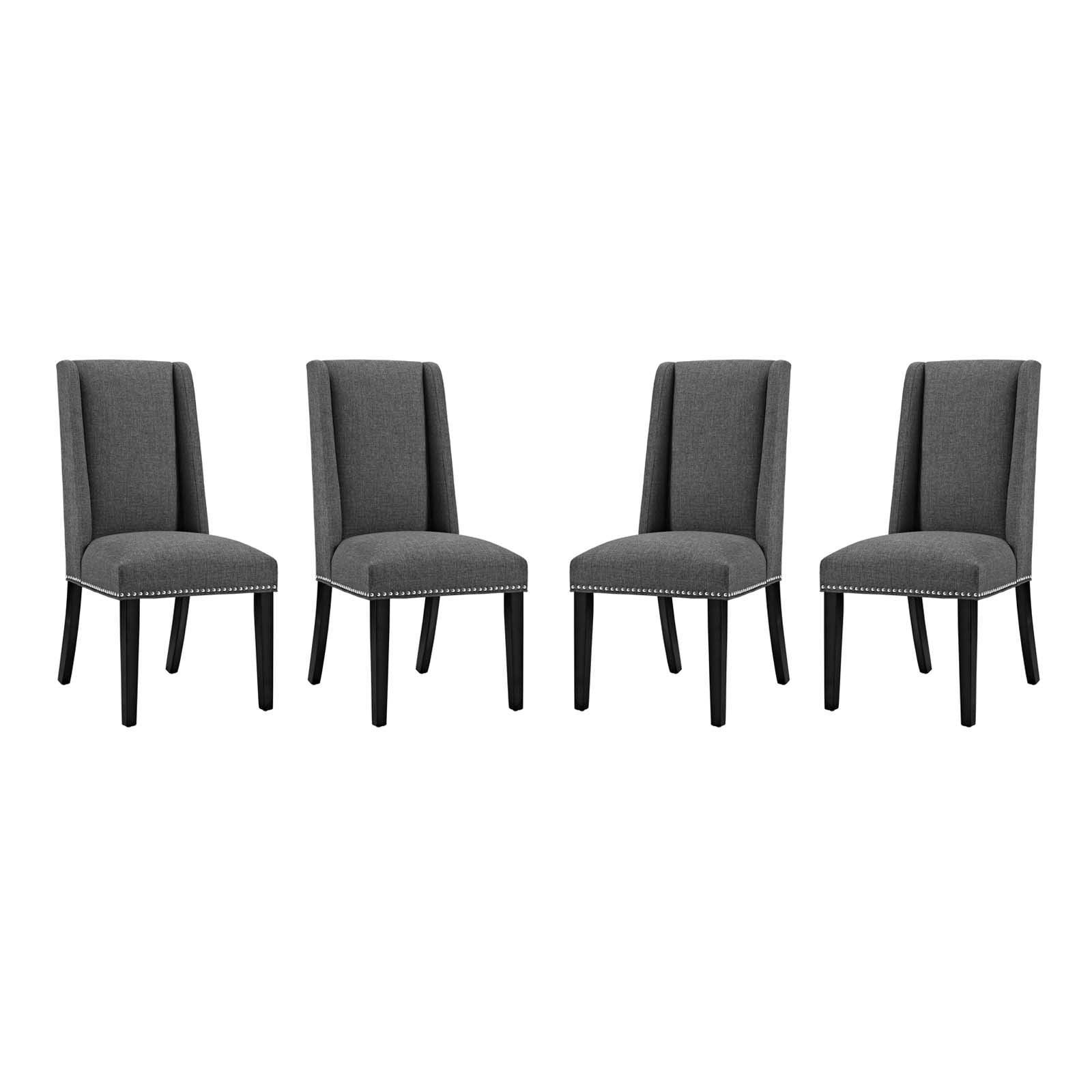 Modway Baron Dining Chair Fabric Set of 4 FredCo