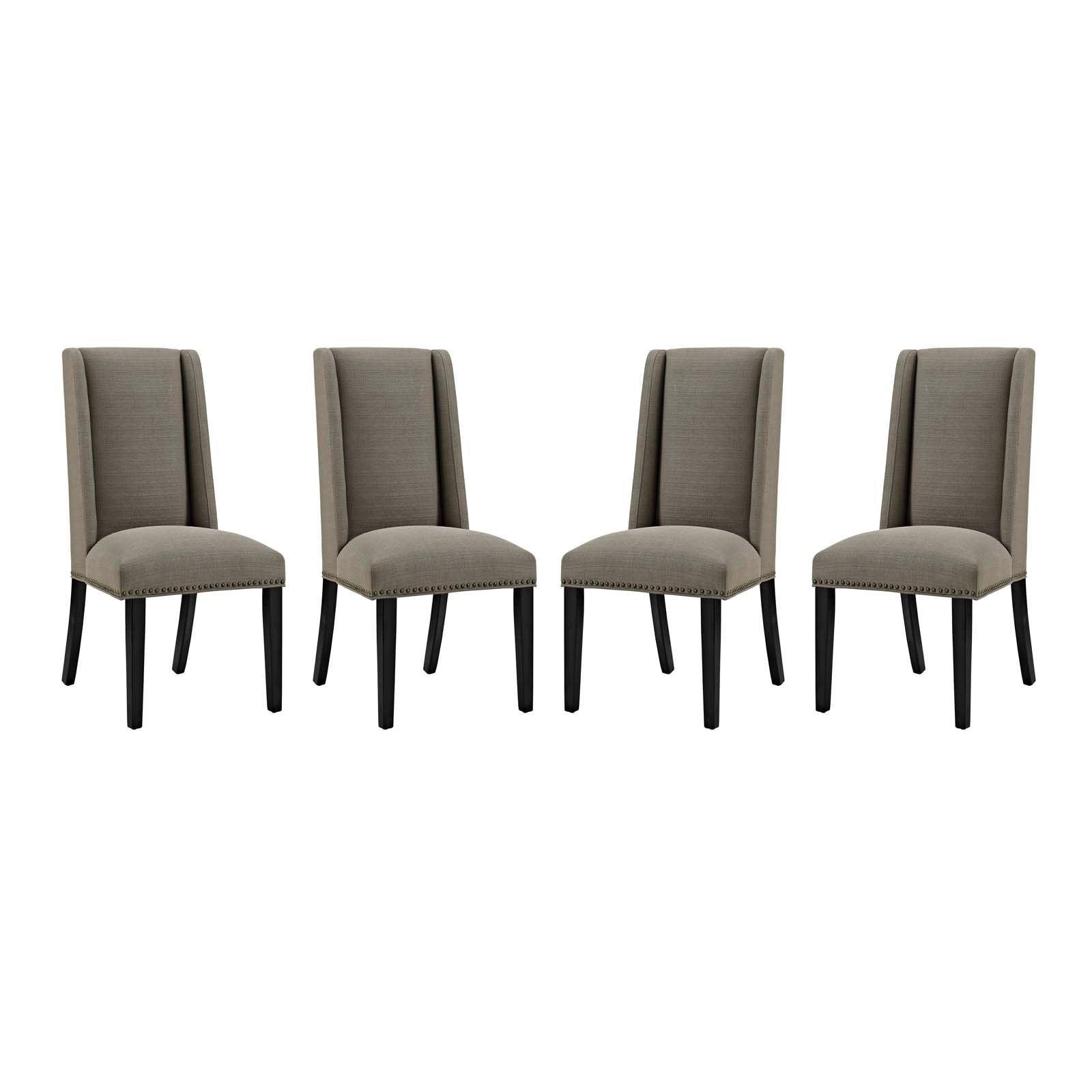 Modway Baron Dining Chair Fabric Set of 4 FredCo