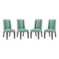 Modway Baron Dining Chair Fabric Set of 4 FredCo