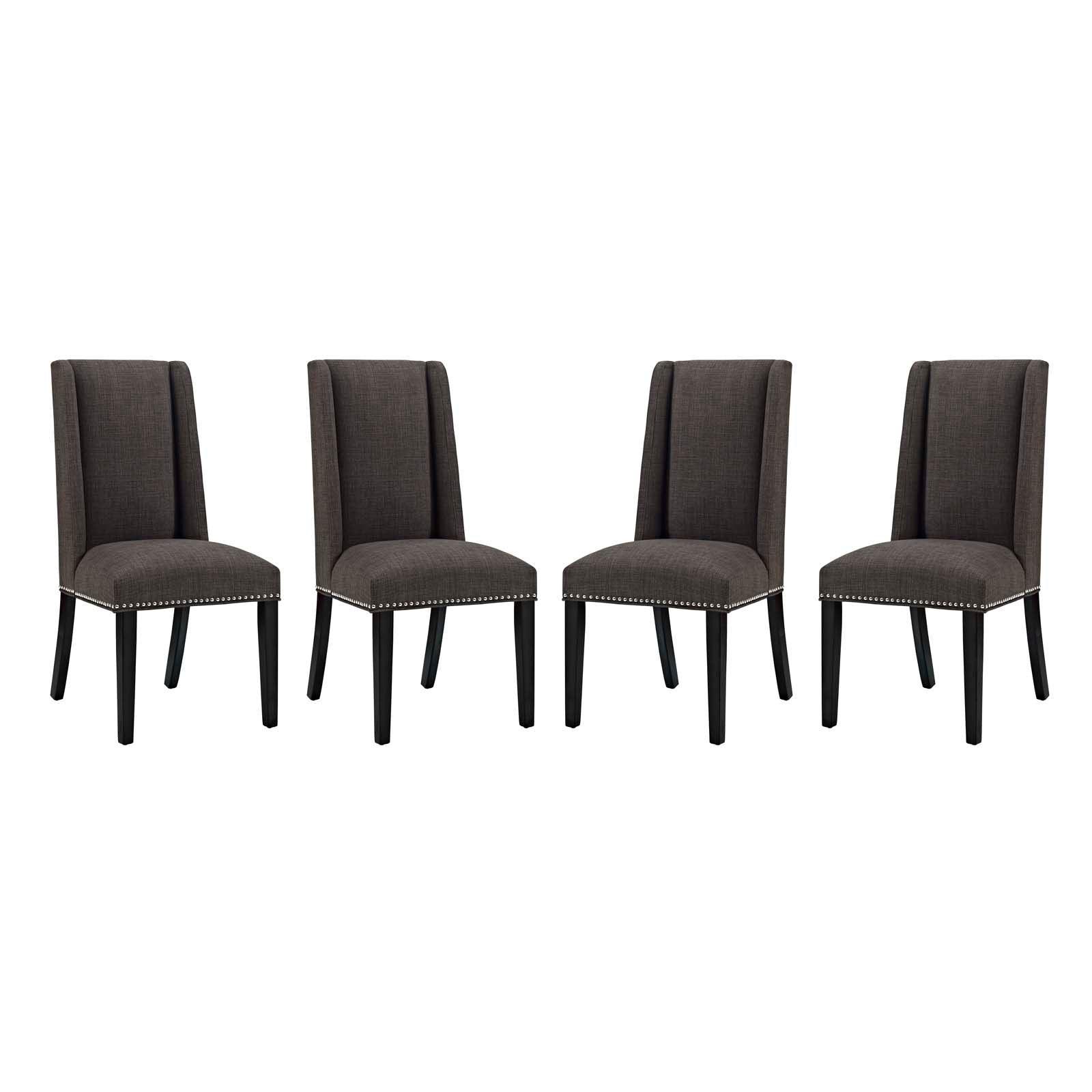 Modway Baron Dining Chair Fabric Set of 4 FredCo