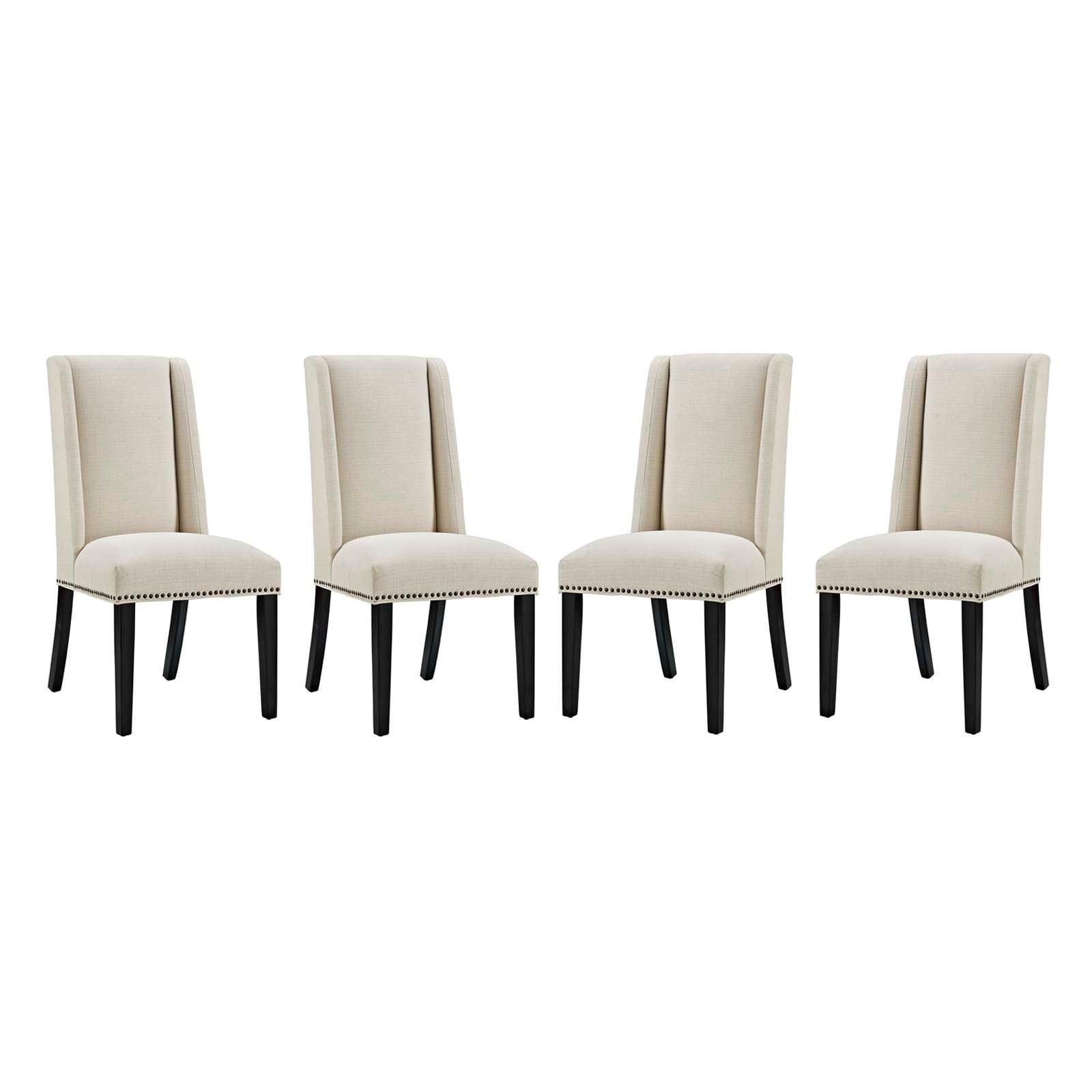 Modway Baron Dining Chair Fabric Set of 4 FredCo