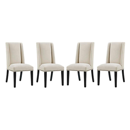 Modway Baron Dining Chair Fabric Set of 4 FredCo