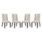Modway Baron Dining Chair Fabric Set of 4 FredCo
