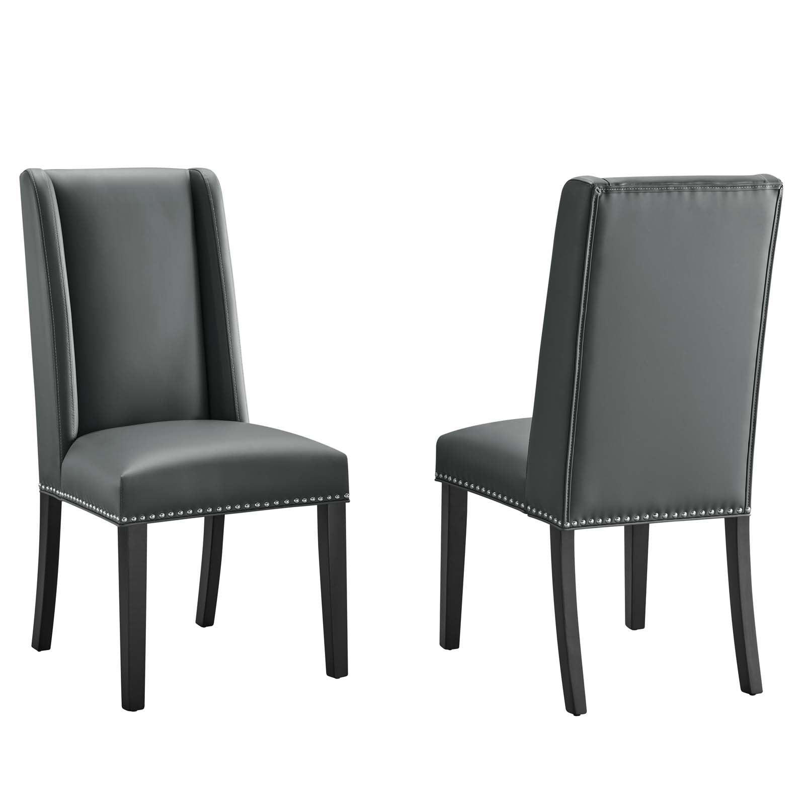 Modway Baron Dining Chair Vinyl Set of 2 FredCo