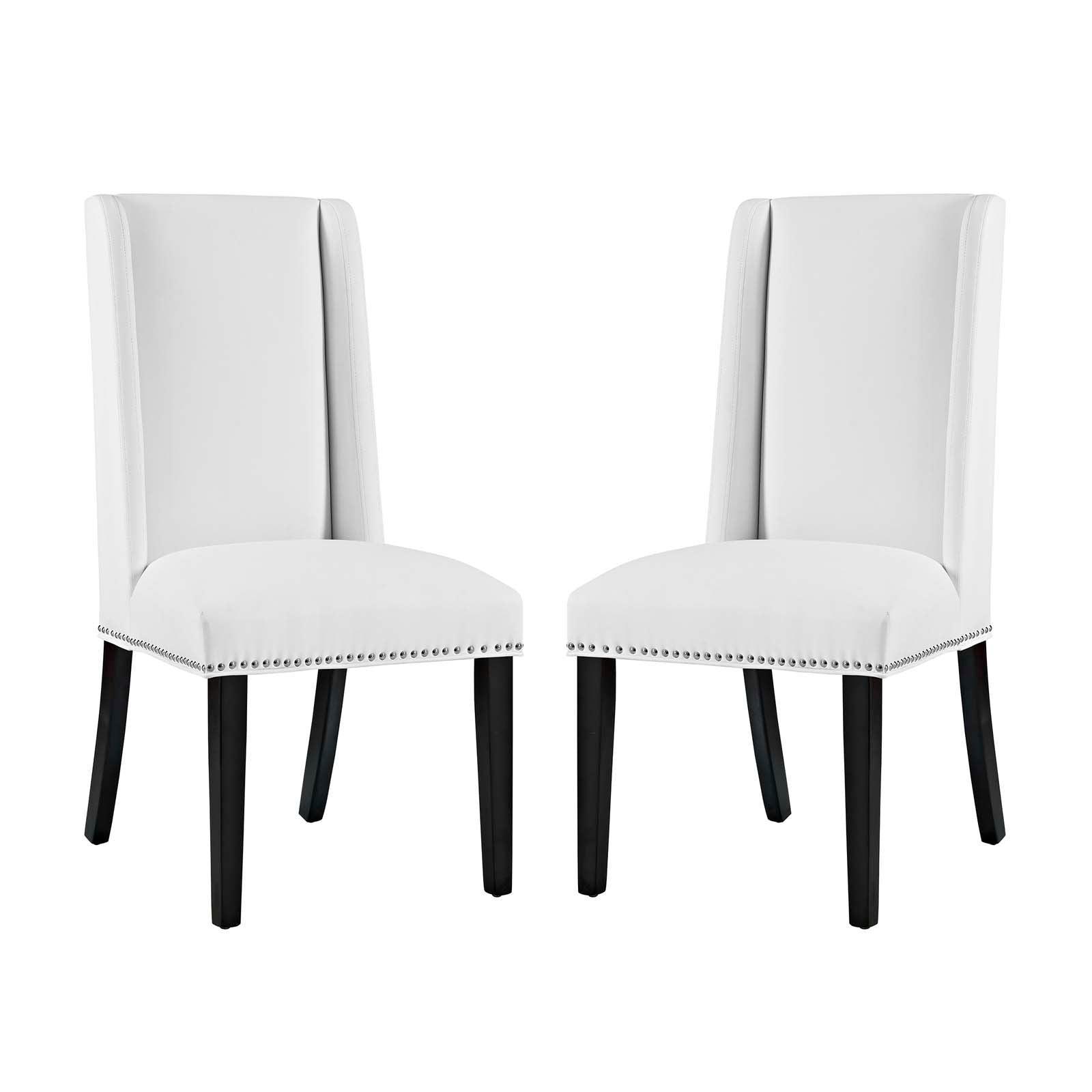 Modway Baron Dining Chair Vinyl Set of 2 FredCo