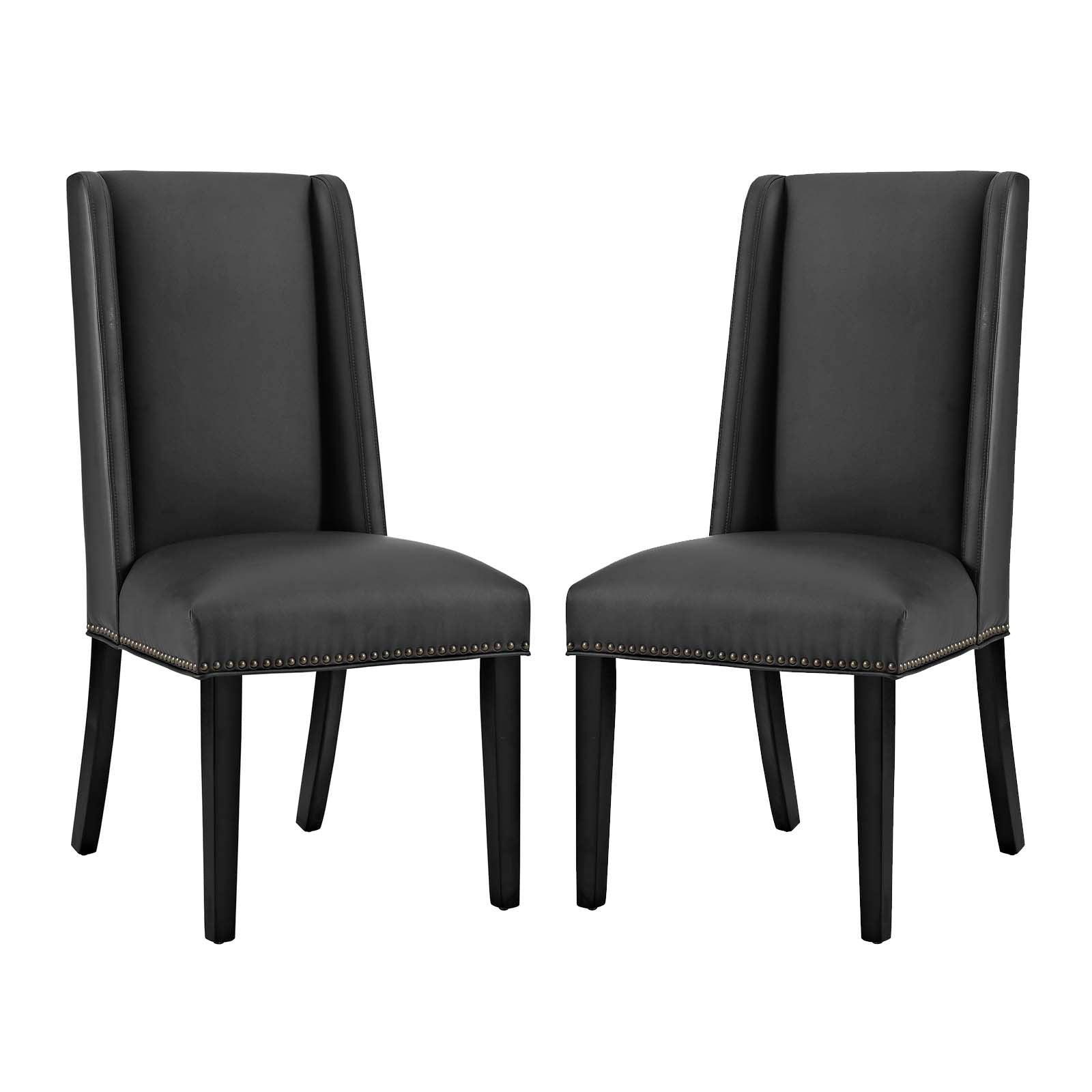 Modway Baron Dining Chair Vinyl Set of 2 FredCo