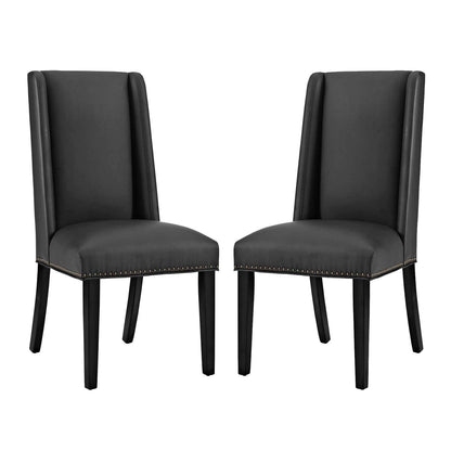 Modway Baron Dining Chair Vinyl Set of 2 FredCo