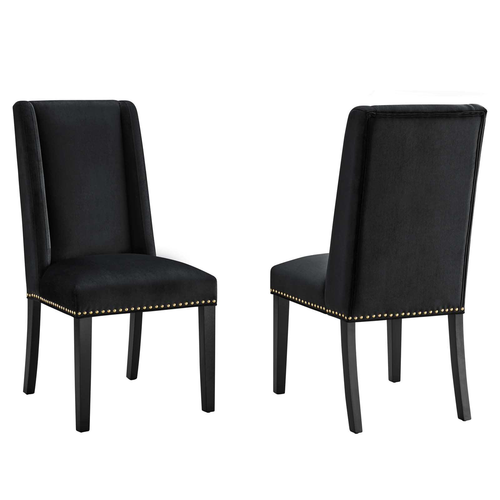 Modway Baron Performance Velvet Dining Chairs - Set of 2 FredCo