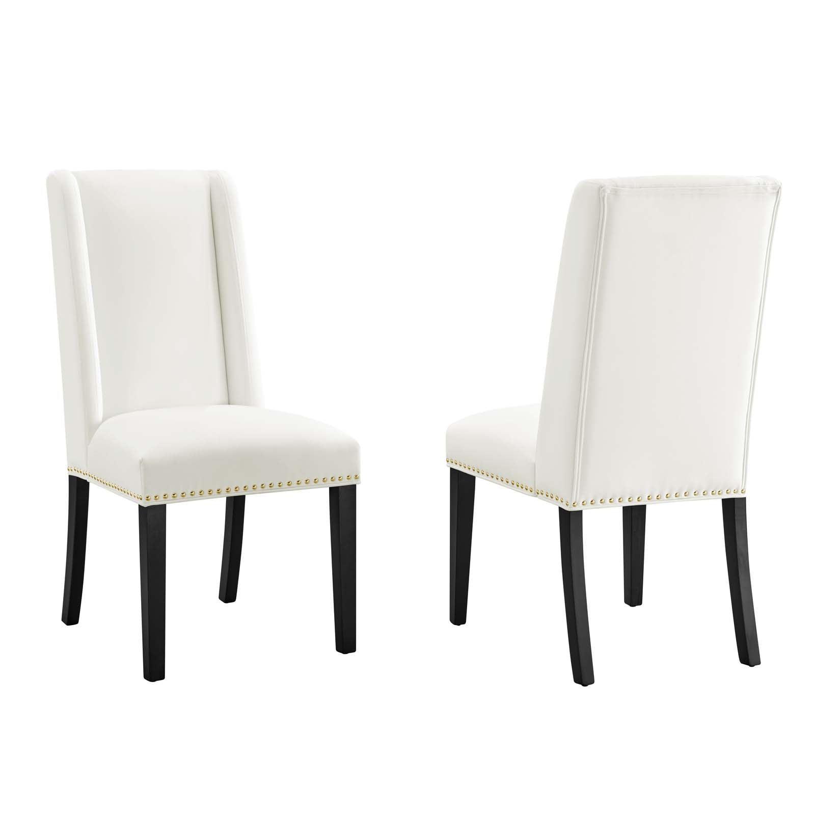 Modway Baron Performance Velvet Dining Chairs - Set of 2 FredCo