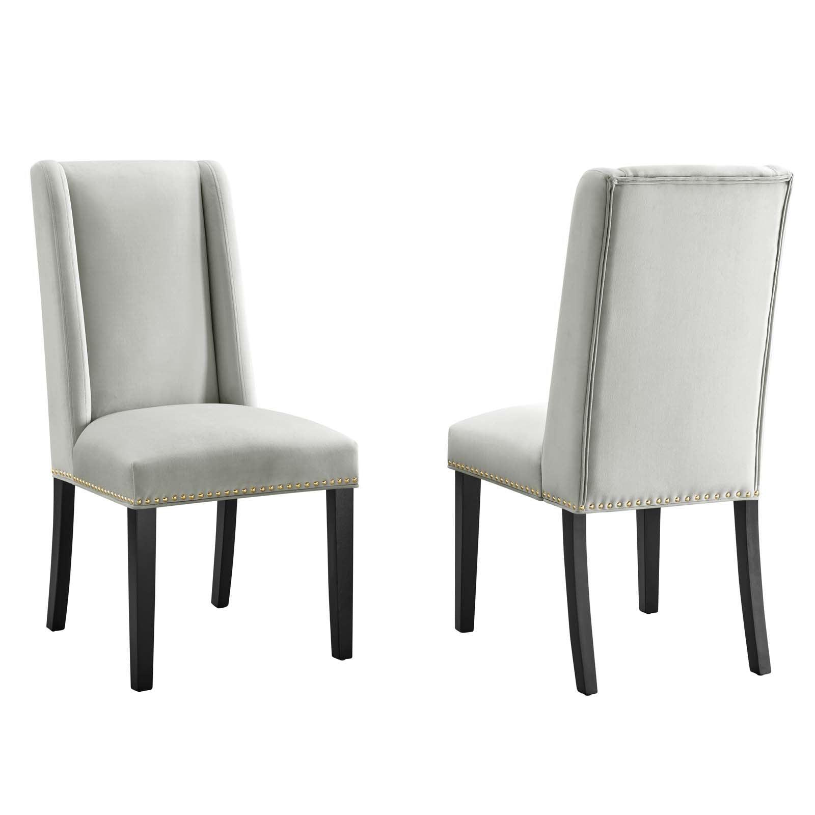 Modway Baron Performance Velvet Dining Chairs - Set of 2 FredCo