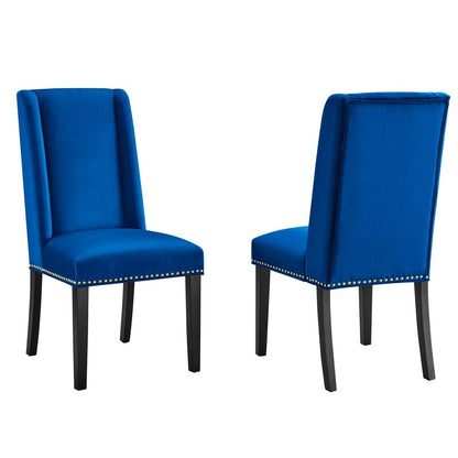 Modway Baron Performance Velvet Dining Chairs - Set of 2 FredCo