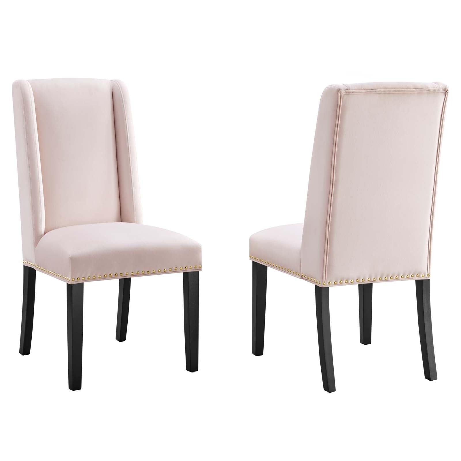 Modway Baron Performance Velvet Dining Chairs - Set of 2 FredCo