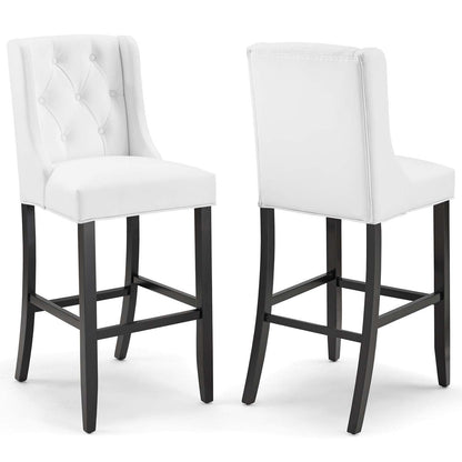 Modway Baronet Bar Stool Faux Leather Set of 2 FredCo